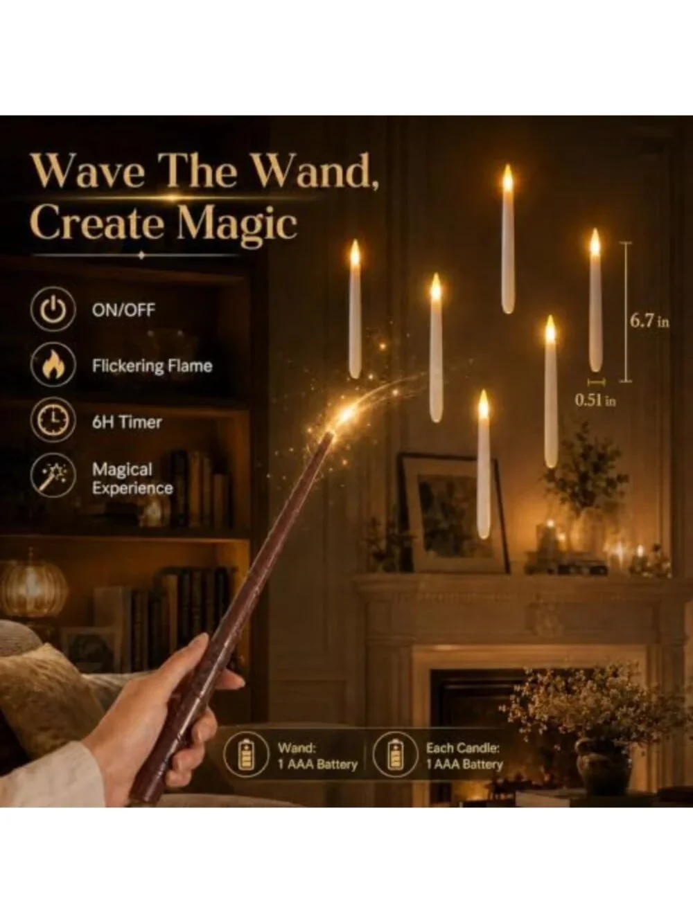 20 Pack Flameless Floating LED Candles with Remote & Timer - Perfect for Parties